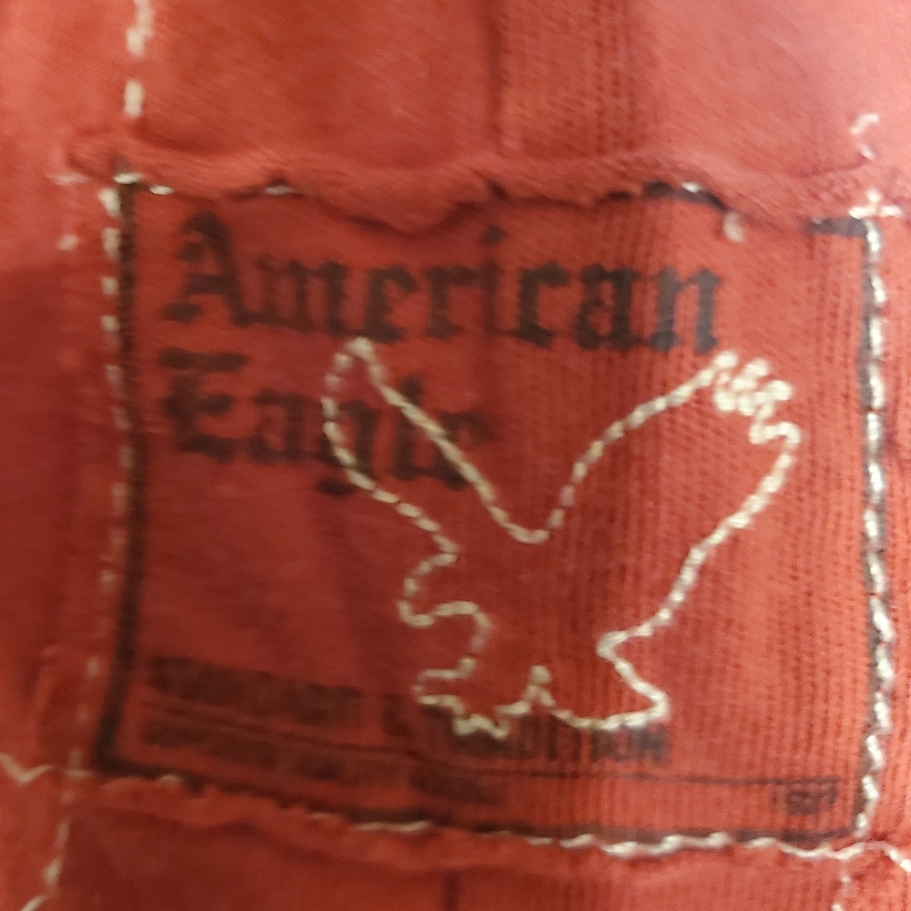 American Eagle Men's quarter button tshirt - Picture 3 of 5